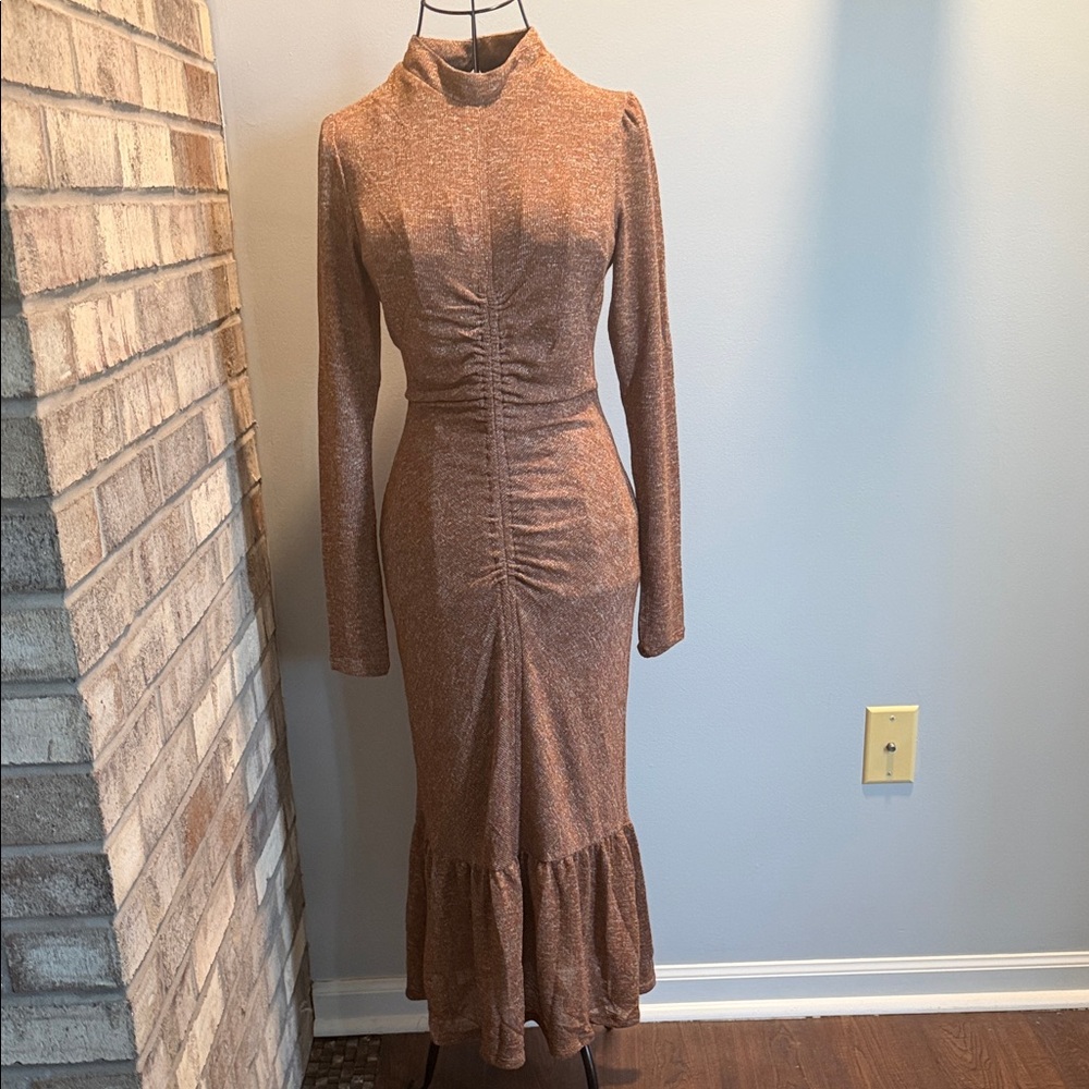 Collective Concepts Brown Maxi Dress
